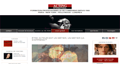 Desktop Screenshot of acting-international.com