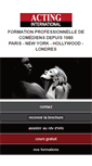 Mobile Screenshot of acting-international.com